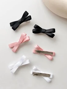 6 cái NỮ Trang trí Bow Đúng mốt Kẹp tóc da cá sấu Đối với Tóc Đồ trang trí Đối với Trở lại Đến Trường học - Nhiều màu - Xem 3