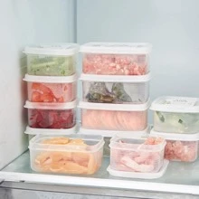 1 cái hộp lưu trữ thực phẩm cắm trại rõ ràng - trắng - Xem 1