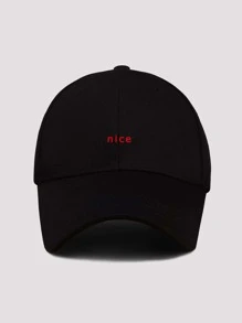 Men Letter Graphic Baseball Cap Casual - Black - View 2