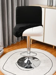 Bọc Ghế Văn Phòng Màu Trơn, Vải Bọc Ghế Văn Phòng Polyester Hiện Đại Cho Gia Đình - màu đen - Xem 4