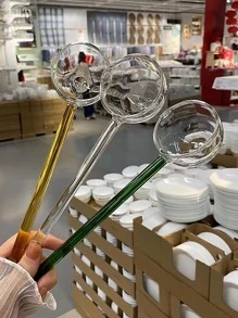 1pc Glass Ladle, Minimalist Clear Long Handle Soup Ladle For Kitchen, Kitchen, Christmas Gift - Multicolor - View 6