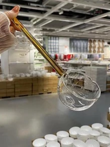 1pc Glass Ladle, Minimalist Clear Long Handle Soup Ladle For Kitchen, Kitchen, Christmas Gift - Multicolor - View 8