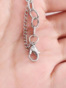 30入組/套鋅合金龍蝦扣，現代素色首飾製作扣，適合DIY首飾製作 - 銀色 - 查看 5