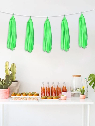1set Party Decorative Tassel, Modern Paper Party Tassel Hanging Decoration For Party Arrangement