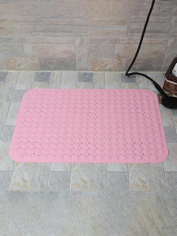 1pc TPE Nonslip Shower Stall Mat, Minimalist Solid Color Bath Mat For