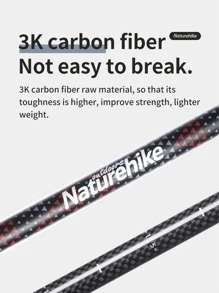 Naturehike Outdoor Carbon Fiber Trekking Pole With External Lock And Dual Tips Mountaineering Equipment Ultra-Light Portable Hiking Stick - Multicolor - View 5