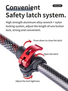 Naturehike Outdoor Carbon Fiber Trekking Pole With External Lock And Dual Tips Mountaineering Equipment Ultra-Light Portable Hiking Stick - Multicolor - View 6