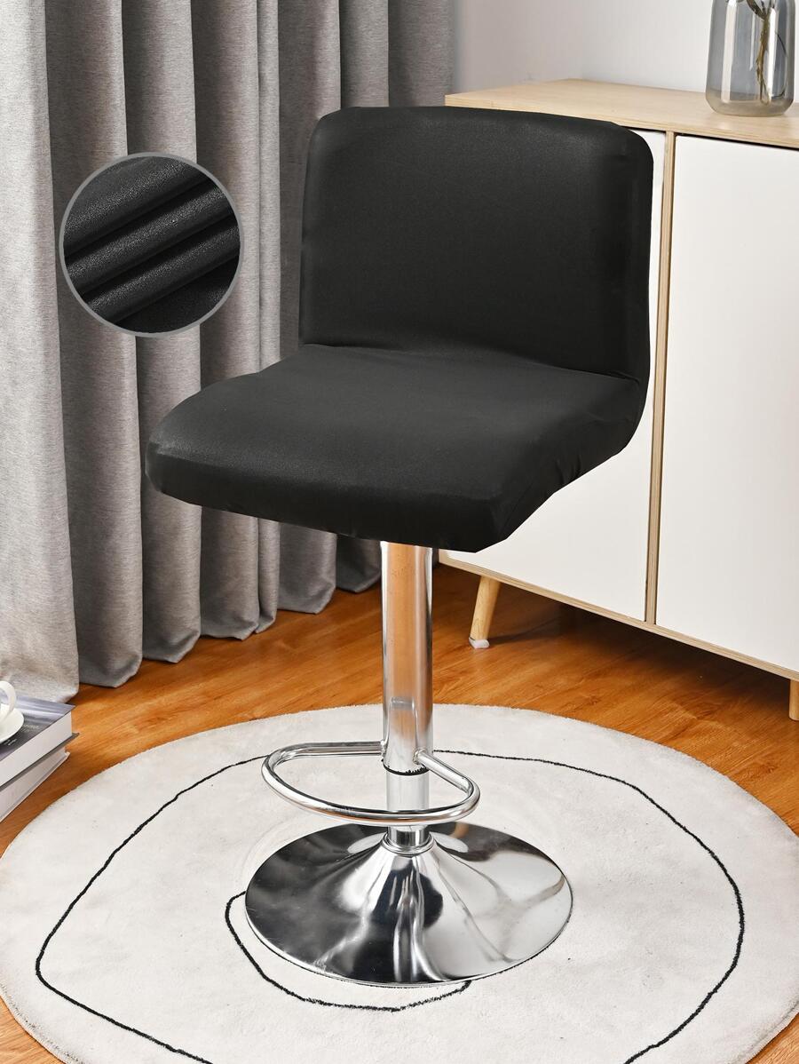 Bọc Ghế Văn Phòng Màu Trơn, Vải Bọc Ghế Văn Phòng Polyester Hiện Đại Cho Gia Đình - màu đen - Xem 1