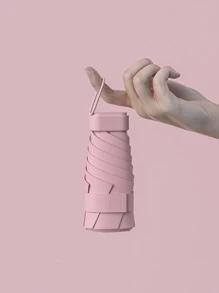 Rainballet 1入組素色雨傘，現代戶外旅行防曬旅行傘 - 粉色 - 查看 1