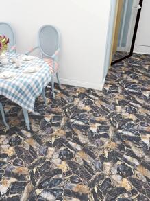 1 pieza Adhesivos para el suelo con patrón de mármol - Negro - Ver 6