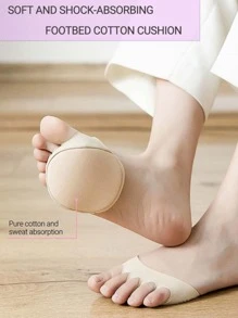 1/3/5 对女士五趾前脚垫高跟鞋半鞋垫老茧鸡眼足部疼痛护理吸收冲击袜子趾垫插入物适合户外、运动、旅行、家庭、办公室、学校 - 米色 - 查看 7
