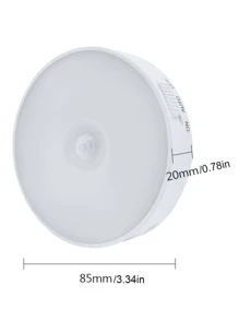 1pc 8 Led Plastic Neon Light, Modern Magnetic Led Neon Light Sign For Home - Yellow - View 2