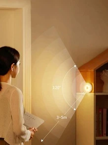 1pc 8 Led Plastic Neon Light, Modern Magnetic Led Neon Light Sign For Home - Yellow - View 6