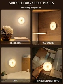 1pc 8 Led Plastic Neon Light, Modern Magnetic Led Neon Light Sign For Home - Yellow - View 9