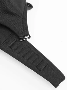 WINGSLOVE 无衬垫全罩杯无钢圈运动文胸 - 黑色 - 查看 10