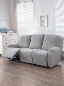 4 chiếc Lá Jacquard Ghế tựa Bọc, Polyester Hiện đại Không thấm nước Ghế tựa Căng Bọc Ghế Sofa Cho Gia đình - Màu Xám nhạt - Xem 2