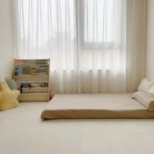 12pcs Solid Color Rug, Modern EVA Anti-slip Floor Carpet For Bedroom