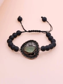 1 Phong Cách Bohemian Pha Lê Nhân Tạo Trang Trí Đá Chuỗi Hạt Vòng Tay Cho Nam Trang Trí Hàng Ngày - Đồng - Xem 3