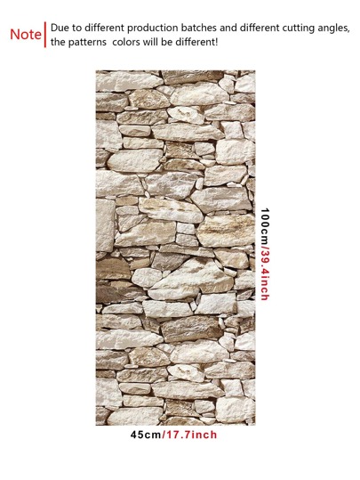 1roll Stone Pattern Wand Paper, Renovation Stickers Peel Panels, Wallpapers, ation Items Refresh Your Home, Festival Birthday Graduation view 7