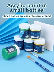 1Pc 50Ml Chai Hoa Mai Sơn Acrylic, Sơn Nghệ Thuật Chống Nước Chuyên Nghiệp Cho Tranh - Màu be - Xem 2