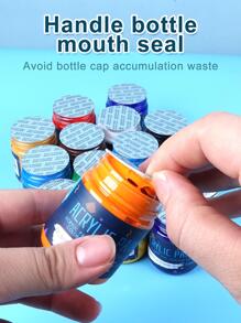 1Pc 50Ml Chai Hoa Mai Sơn Acrylic, Sơn Nghệ Thuật Chống Nước Chuyên Nghiệp Cho Tranh - Màu be - Xem 5