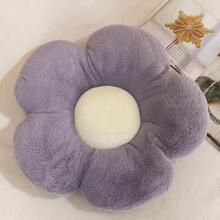 1 chiếc gối đệm hình hoa, gối mềm mại hình cánh hoa dễ thương dùng để trang trí ghế sofa tại nhà, trang trí hàng ngày - Màu tím - Xem 1
