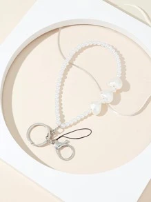 女士鑰匙圈&鑰匙扣 - 白色 - 查看 1