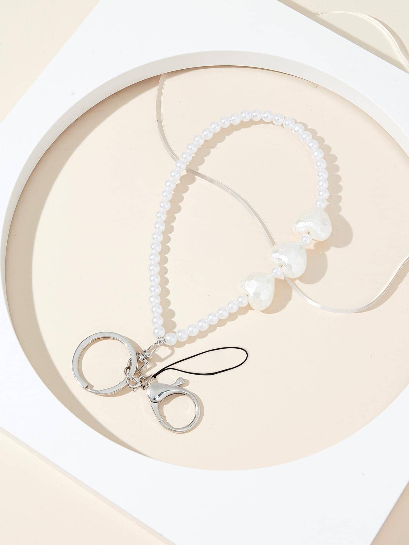 女士鑰匙圈&鑰匙扣 - 白色 - 查看 1