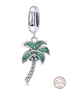 ESBERRY 1入組夏季酪梨創意 DIY 吊墜女手鍊和手鐲 s925 純銀精美珠寶製作 - 銀色 - 查看 6