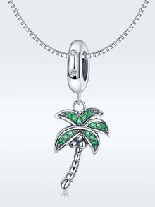 ESBERRY 1入組夏季酪梨創意 DIY 吊墜女手鍊和手鐲 s925 純銀精美珠寶製作 - 銀色 - 查看 8