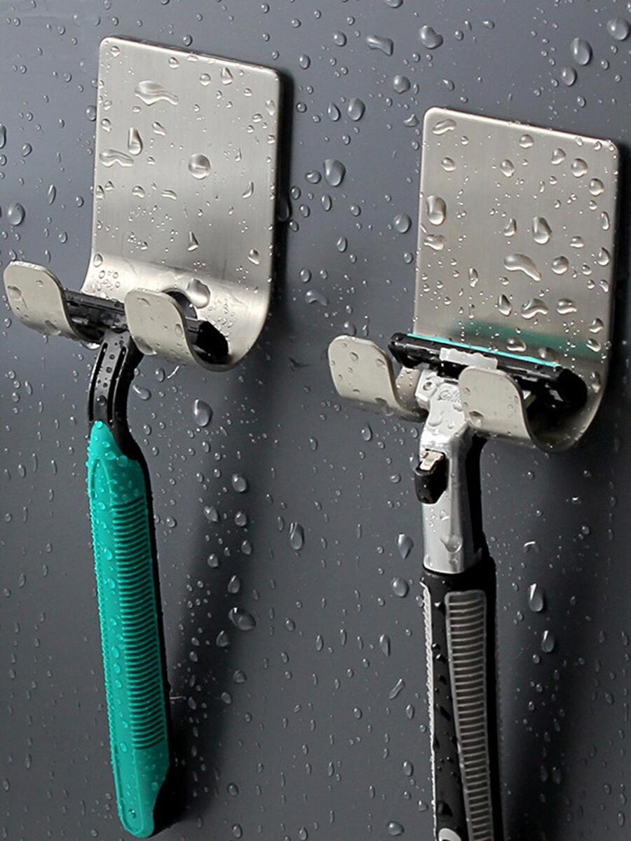 1入組不銹鋼剃鬚刀架 - 銀色 - 查看 1