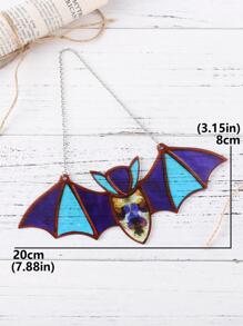 1 Miếng Acrylic Thiết kế dơi Đồ trang trí treo - Màu xanh lam - Xem 7