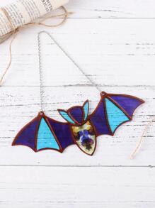 1 Miếng Acrylic Thiết kế dơi Đồ trang trí treo - Màu xanh lam - Xem 3