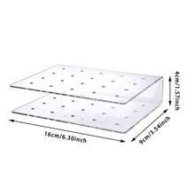 Transparent (2 pieces) DIY transparent 20 hole rectangular cake rack Candy rack lollipop display rack - Clear - View 2