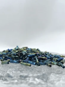 1入組扭結幾何玻璃釘珠DIY首飾配件 - 彩色 - 查看 3