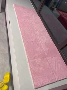 12pcs Solid Color Rug, Modern EVA Anti-slip Bedroom Rug For Home - Pink - View 5