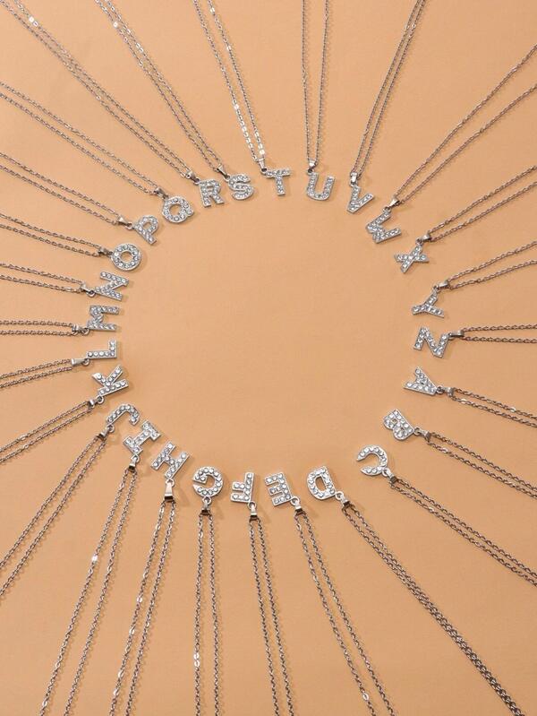 قلادة حجر الراين بتعليقة عبارة