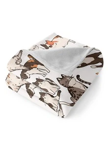 1 pieza Manta con patrón de gato - Multicolor - Ver 2