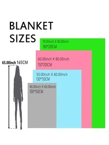 1 pieza Manta con patrón de gato - Multicolor - Ver 3