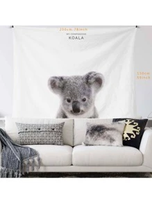 1 tấm thảm in Koala - Đen và trắng - Xem 2