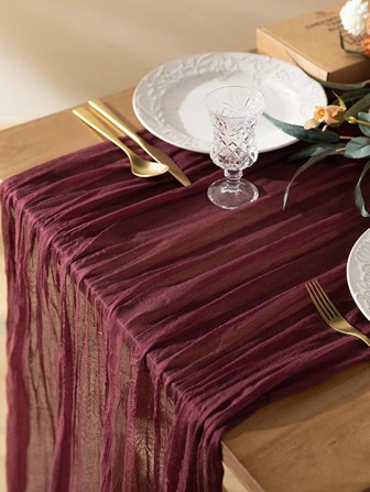 1pc Solid Color Table Runner
