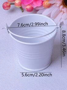 1 lọ hoa màu trơn - trắng - Xem 2