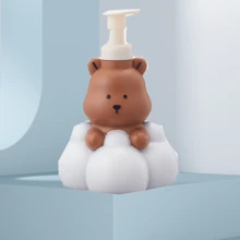 1pc Bear Shaped Soap Dispenser - Coffee Brown - View 2