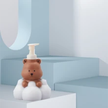 1pc Bear Shaped Soap Dispenser - Coffee Brown - View 3