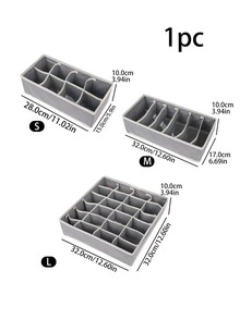 1入組多格內衣收納盒 - 灰色 - 查看 4