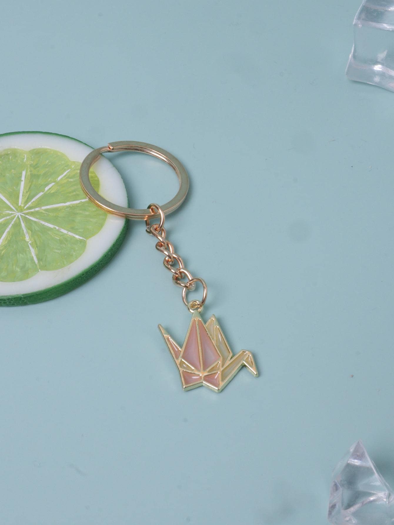 千紙鶴吊墜鑰匙圈 - 彩色 - 查看 1