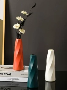 1 gói Bình nhựa, Bình hoa ý tưởng trang trí nhà PE màu cam - trái cam - Xem 2