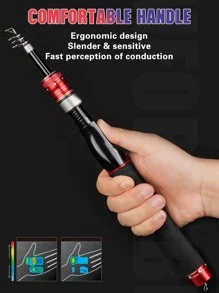 GOTURE 1入組紡紗輕便伸縮式釣竿