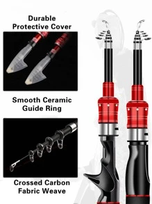 GOTURE 1入組紡紗輕便伸縮式釣竿