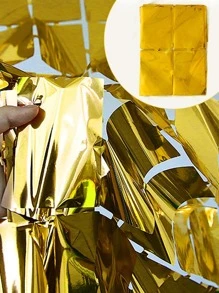 1 件派对装饰窗帘，圣诞节 - 玫瑰金 - 查看 4